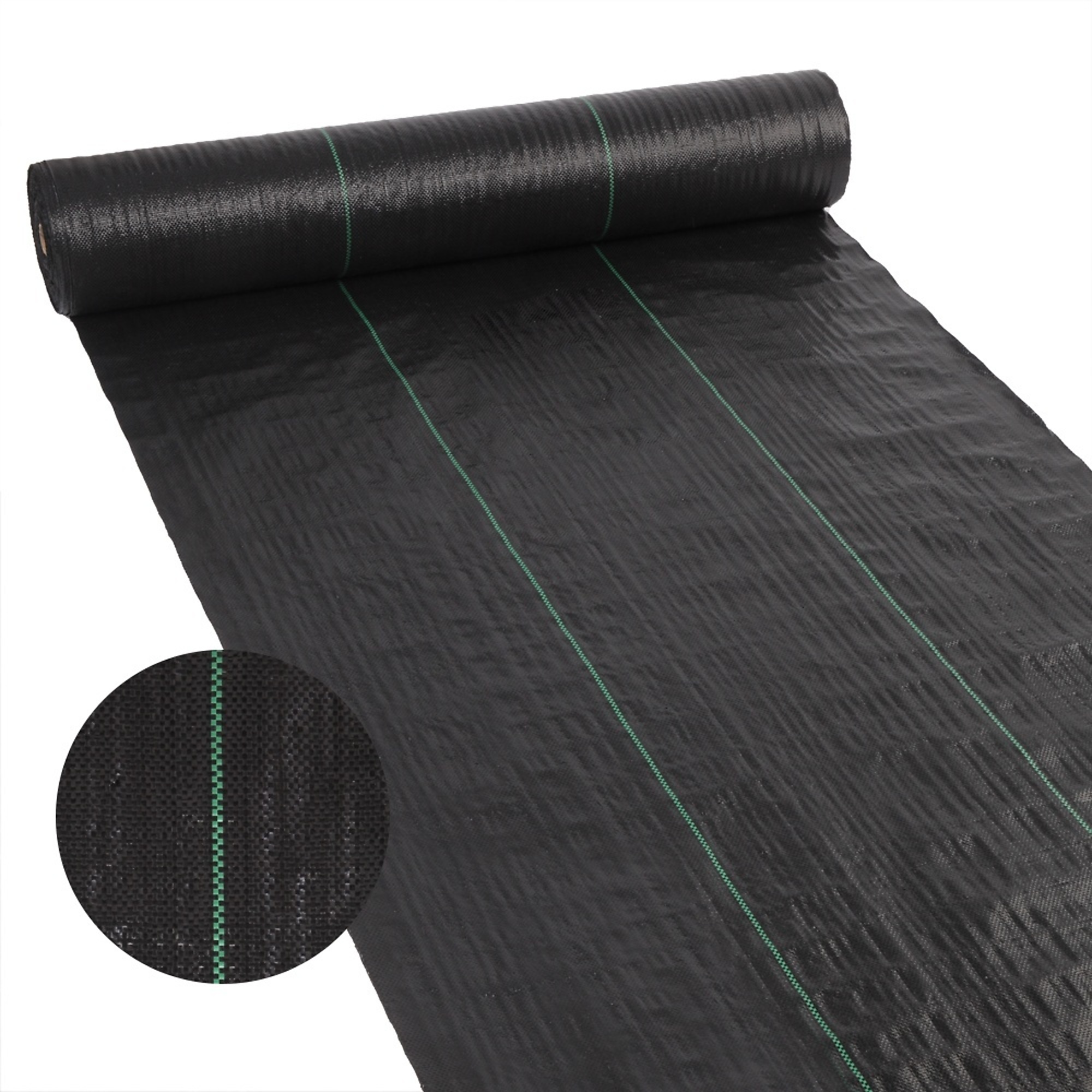 4 ft. W x 100 ft. L Heavy-Duty Polyethylene Garden Weed Barrier Fabric Premium Weed Barrier Landscape Fabric